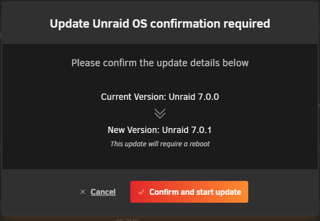Unraid updates